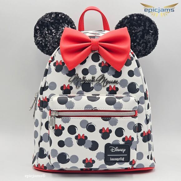 Loungefly Disney Minnie Mouse Glitter Ears Mini Backpack main image 6